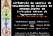 Influência da espécie de triatomíneo na seleção de subpopulações em infecções mistas de Trypanosoma cruzi Renato Santana de Aguiar Orientadora: Profa