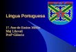 1 Língua Portuguesa 1º. Ano do Ensino Médio Maj Lilavati Profª Gláucia