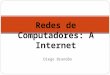 Diego Brandão Redes de Computadores: A Internet. Internet 2 A Internet é uma rede mundial de computadores de acesso de público ilimitado. Na prática,