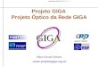 Www.projetogiga.org.br Projeto GIGA Projeto Óptico da Rede GIGA FUNTTEL GIGA Fábio Donati Simões