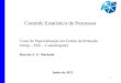 1 Controle Estatístico de Processos 1 Curso de Especialização em Gestão da Produção Unesp – FEG – Guaratinguetá Marcela A. G. Machado Junho de 2013