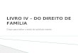 Clique para editar o estilo do subtítulo mestre LIVRO IV – DO DIREITO DE FAMÍLIA