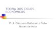 TEORIA DOS CICLOS ECONÔMICOS Prof. Giácomo Balbinotto Neto Notas de Aula
