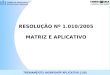 TREINAMENTO: WORKSHOP APLICATIVO 1.010 RESOLUÇÃO Nº 1.010/2005 MATRIZ E APLICATIVO