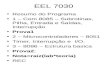 EEL 7030 Resumo do Programa 1 – Com 8085 – Subrotinas, Pilha, Entrada e Saídas, Interrupção Prova1 2 – Microcontroladores – 8051 Timer, Interrupção e I/O