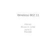Wireless 802.11 Alunos: Bruno C. Leite Juno D. Roesler
