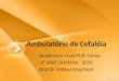 Ambulatório de Cefaléia Acadêmica Lívia M.B. Tamai 4º ANO FAMEMA - 2010 Prof.Dr. Milton Marchioli