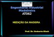 Engenharia Industrial Madeireira AT062 MEDIÇÃO DA MADEIRA Prof. Dr. Umberto Klock