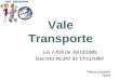 Vale Transporte Lei 7.418 de 16/12/1985 Decreto 95.247 de 17/11/1987 Nívea Cordeiro 2010