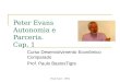 Peter Evans Autonomia e Parceria. Cap. 1 Curso Desenvolvimento Econômico Comparado Prof. Paulo BastosTigre Paulo Tigre - UFRJ
