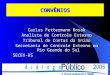 CONVÊNIOS Carlos Fettermann Bosak Analista de Controle Externo Tribunal de Contas da União Secretaria de Controle Externo no Rio Grande do Sul SECEX-RS