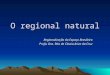 O regional natural Regionalização do Espaço Brasileiro Profa. Dra. Rita de Cássia Ariza da Cruz