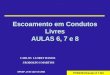 PHD2301/Canais 6 7 8/1 Escoamento em Condutos Livres AULAS 6, 7 e 8 EPUSP, 19 de abril de 2004 CARLOS LLORET RAMOS J RODOLFO S MARTINS