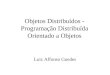 Objetos Distribu­dos - Programa§£o Distribu­da Orientado a Objetos Luiz Affonso Guedes