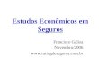 Estudos Econômicos em Seguros Francisco Galiza Novembro/2006 
