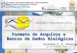 Formato de Arquivos e Bancos de Dados Biológicos Gislaine S. P. Pereira gislaine@lgmb.fmrp.usp.br