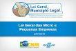 Lei Geral das Micro e Pequenas Empresas JAIR SOUTO