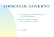 FORMAS DE GOVERNO n MONARQUIA, DEMOCRACIA E AUTORITARISMO n PARLAMENTARISMO, PRESIDENCIALISMO n 3ª SÉRIE