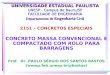 1 2151 – CONCRETOS ESPECIAIS CONCRETO MASSA CONVENCIONAL E COMPACTADO COM ROLO PARA BARRAGENS Prof. Dr. PAULO SÉRGIO DOS SANTOS BASTOS (