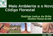 1 Julho – 2009 Rodrigo Justus de Brito Assessor Técnico da CNA Meio Ambiente e o Novo Código Florestal
