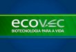 A Ecovec: É uma empresa de Biotecnologia, especializada na pesquisa e desenvolvimento de produtos e serviços de inteligência e suas aplicações para o