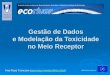 1 Gestão de Dados e Modelação da Toxicidade no Meio Receptor LIFE02/ENV/P/000416 Ana Rosa Trancoso (ana.rosa.maretec@ist.utl.pt)ana.rosa.maretec@ist.utl.pt