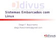 Sistemas Embarcados com Linux Diego F. Nascimento diego.fnascimento@gmail.com