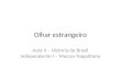 Olhar estrangeiro Aula 4 – Historia do Brasil Independente I – Marcos Napolitano