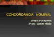CONCORDÂNCIA NOMINAL Língua Portuguesa 3º ano Ensino Médio