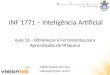 INF 1771 – Inteligência Artificial Edirlei Soares de Lima Aula 16 – Bibliotecas e Ferramentas para Aprendizado de Máquina