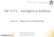 INF 1771 – Inteligência Artificial Edirlei Soares de Lima Aula 21 – Waypoints e Pathfinding