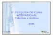 5ª. PESQUISA DE CLIMA MOTIVACIONAL Relatório e Análise 2005