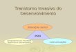 Transtorno Invasivo do Desenvolvimento interação social comunicação Comportamento e interesses repetitivos e estereotipados PDD