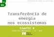 G1 Transferência de energia nos ecossistemas CienTIC 8 Ciências Naturais – 8.º ano