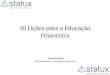 10 Lições para a Educação Financeira Klaus Pereira Administrador e Educador Financeiro