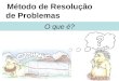 Método de Resolução de Problemas O que é?. Método de Resolução de Problemas Prof. Cristina Godinho METODO DE RESOLUÇÃO DE PROBLEMAS – O QUE É? Um método