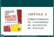 ©2006 by Pearson Education do Brasil 2 - 1 CAPÍTULO 2 Comportamento do consumidor em encontros de serviço