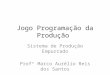 Jogo Programação da Produção Sistema de Produção Empurrado Profº Marco Aurélio Reis dos Santos