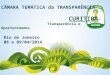 CÂMARA TEMÁTICA da TRANSPARÊNCIA CURITIBA Transperência e Oportunidades Rio de Janeiro 08 e 09/04/2014