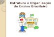 Estrutura e Organização do Ensino Brasileiro. EDUCAÇÃO Art. 2º A educação, dever da família e do Estado, inspirada nos princípios de liberdade e nos ideais
