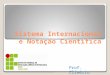 Sistema Internacional e Notação Científica Prof. Climério Soares