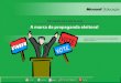 A Marca da Propaganda Eleitoral. APRESENTAÇÃO Há cada 4 anos, geralmente em outubro, os eleitores brasileiros escolhem novos presidente, senadores, prefeitos,