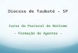 Diocese de Taubaté – SP Curso da Pastoral do Batismo - Formação de Agentes -