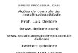 DIREITO PROCESSUAL CIVIL Ações do controle de constitucionalidade Prof. Luiz Dellore () ( Twitter: