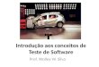 Introdução aos conceitos de Teste de Software Prof. Wolley W. Silva