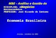 MBE – Análise e Gestão de Negócios Aracaju, setembro de 2005 DISCIPLINA: Ambiente Macroeconômico PROFESSOR: José Ricardo de Santana Economia Brasileira