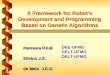 A Framework for Robots Development and Programming Based on Genetic Algorithms Palmeira P.F.M Silvino J.S. de Melo J.C.D DEE-UFMG DELT-UFMG