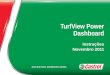 TurfView Power Dashboard Instruções Novembro 2011 MAIS QUE ÓLEO. ENGENHARIA LÍQUIDA
