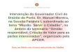 Intervenção do Governador Civil do Distrito do Porto, Dr. Manuel Moreira, na Sessão Paralela I, subordinada ao tema Missão: Servir o Cidadão, no âmbito
