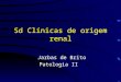 Sd Cl­nicas de origem renal Jarbas de Brito Patologia II